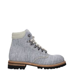 Eleventy Gray Fabric Ankle Men's Boots